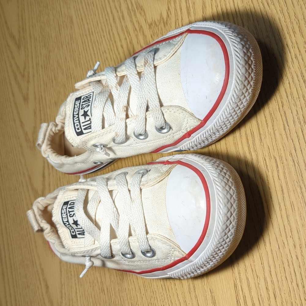 Converse Sneakers Shoes Women's 8.5 White Flat Shoes